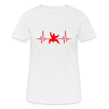 Tai Chi - Frauen T-Shirt atmungsaktiv - Weiß - Vorne - AI Model Female 172 dark (172cm)