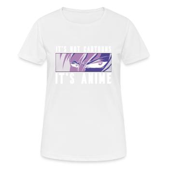 Es ist nicht Cartoons Es ist Anime Anime Lover Anime Boy - Frauen T-Shirt atmungsaktiv - Weiß - Vorne - AI Model Female 172 dark (172cm)