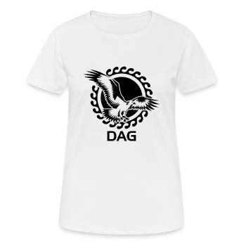 DAG Adler Dagestan Wappen Sonne - Frauen T-Shirt atmungsaktiv - Weiß - Vorne - AI Model Female 172 dark (172cm)