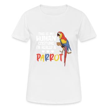 Parrot Parrot Parrot Costume - Women's Breathable T-Shirt - white - Front - AI Model Female 172 dark (172cm)