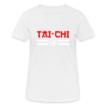 Tai Chi-Lehrer Tai Chi Kämpfer - Frauen T-Shirt atmungsaktiv - Weiß - Vorne - AI Model Female 172 dark (172cm)