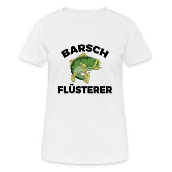 Barsch Flüsterer Barschangler Raubfisch - Frauen T-Shirt atmungsaktiv - Weiß - Vorne - AI Model Female 172 dark (172cm)