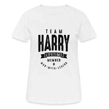Team Harry Lifetime Member Funny Personalized - Women's Breathable T-Shirt - white - Front - AI Model Female 172 dark (172cm)