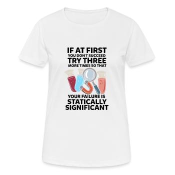 Scientifique scientifique - T-shirt respirant Femme - blanc - Devant - AI Model Female 172 dark (172cm)