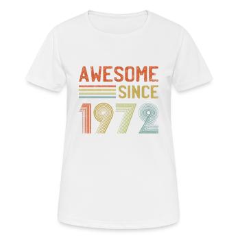 Großartig seit 1972 Geboren 1972 50. Geburtstag Retr - Frauen T-Shirt atmungsaktiv - Weiß - Vorne - AI Model Female 172 dark (172cm)