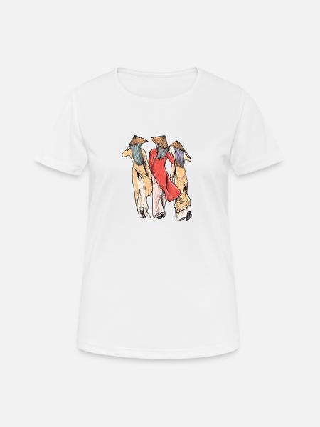 Vietnam I Hanoi Roller Pho Bo Reise Motiv für - Frauen T-Shirt atmungsaktiv - Weiß
