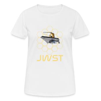 jwst Télescope spatial James Webb - T-shirt respirant Femme - blanc - Devant - AI Model Female 172 dark (172cm)