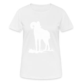 Capricorne - T-shirt respirant Femme - blanc - Devant - AI Model Female 172 dark (172cm)