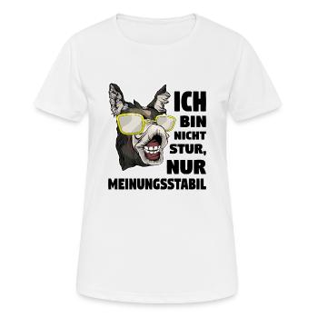 Bauer Esel - Frauen T-Shirt atmungsaktiv - Weiß - Vorne - AI Model Female 172 dark (172cm)