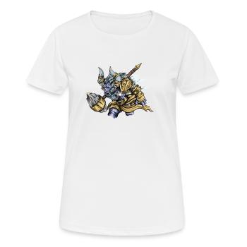 Minotaurus I Fabelwesen altes Griechenland Motiv - Frauen T-Shirt atmungsaktiv - Weiß - Vorne - AI Model Female 172 dark (172cm)
