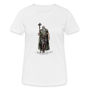 Druide I Kelten & Wikinger Norse Motiv für - Frauen T-Shirt atmungsaktiv - Weiß - Vorne - AI Model Female 172 dark (172cm)