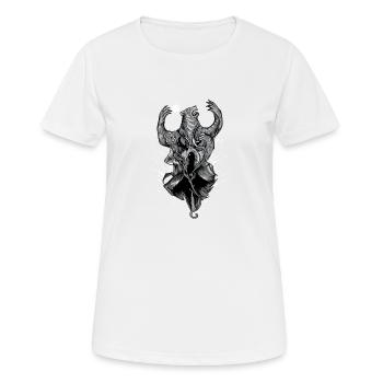 Druide I Kelten & Wikinger Norse Motiv für - Frauen T-Shirt atmungsaktiv - Weiß - Vorne - AI Model Female 172 dark (172cm)