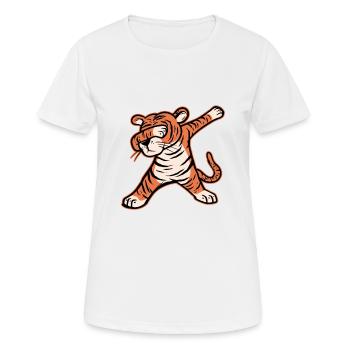 2022 Year Of the Tiger Happy New Dab - Women's Breathable T-Shirt - white - Front - AI Model Female 172 dark (172cm)