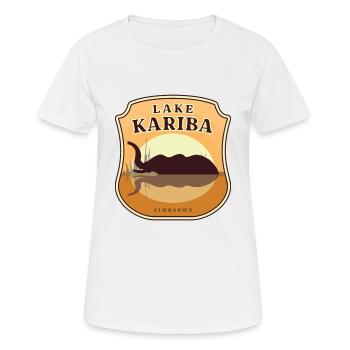 Lake Kariba - Zimbabwe - Women's Breathable T-Shirt - white - Front - AI Model Female 172 dark (172cm)