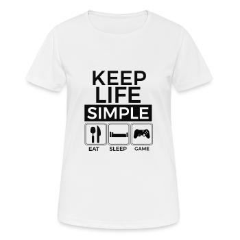 Player, Console - Women's Breathable T-Shirt - white - Front - AI Model Female 172 dark (172cm)