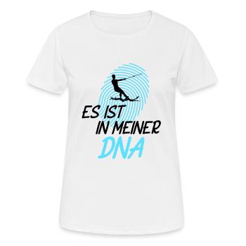 Wasserskier Wasserski Wasserskifahrer - Frauen T-Shirt atmungsaktiv - Weiß - Vorne - AI Model Female 172 dark (172cm)