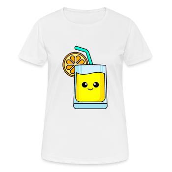 Limonade Comic - Frauen T-Shirt atmungsaktiv - Weiß - Vorne - AI Model Female 172 dark (172cm)