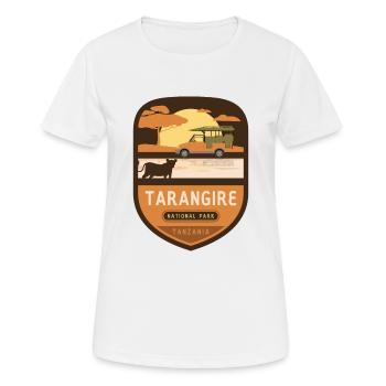 Tarangire-Nationalpark - Tansania - Frauen T-Shirt atmungsaktiv - Weiß - Vorne - AI Model Female 172 dark (172cm)