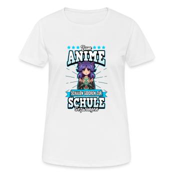 Anime Otaku Weeb Kawaii - T-shirt respirant Femme - blanc - Devant - AI Model Female 172 dark (172cm)