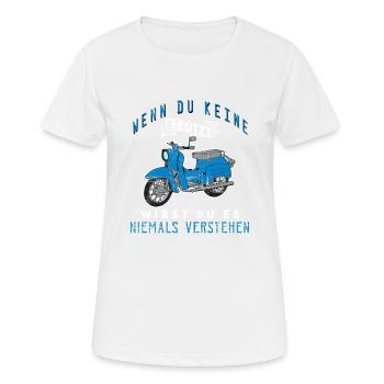 Wenn Du Keine Besitzt Simson Schwalbe - Frauen T-Shirt atmungsaktiv - Weiß - Vorne - AI Model Female 172 dark (172cm)