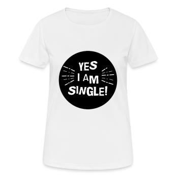 Single - Women's Breathable T-Shirt - white - Front - AI Model Female 172 dark (172cm)