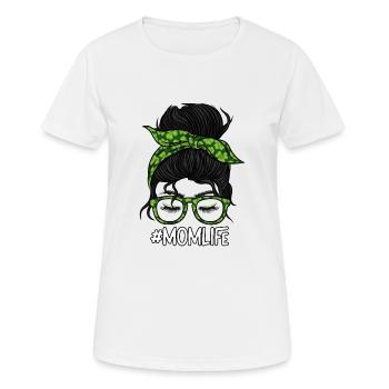 Momlife St Patricks Day Mother Leprechaun - Frauen T-Shirt atmungsaktiv - Weiß - Vorne - AI Model Female 172 dark (172cm)