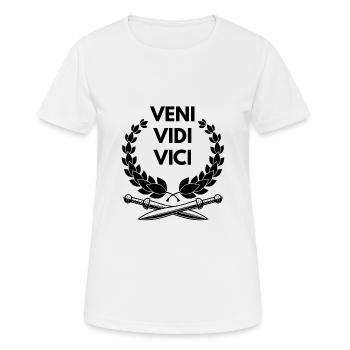 Veni Vidi Vici, Empire romain - T-shirt respirant Femme - blanc - Devant - AI Model Female 172 dark (172cm)