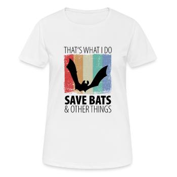 Bat Bats - Women's Breathable T-Shirt - white - Front - AI Model Female 172 dark (172cm)