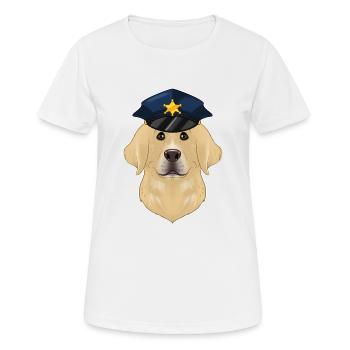 Police Labrador Canine Handler I Police Dog I - Women's Breathable T-Shirt - white - Front - AI Model Female 172 dark (172cm)
