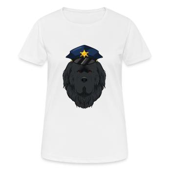 Police Newfoundland Canine Handler I Police Dog I - Women's Breathable T-Shirt - white - Front - AI Model Female 172 dark (172cm)