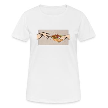 Le meilleur kebab avec tout le kebab - T-shirt respirant Femme - blanc - Devant - AI Model Female 172 dark (172cm)