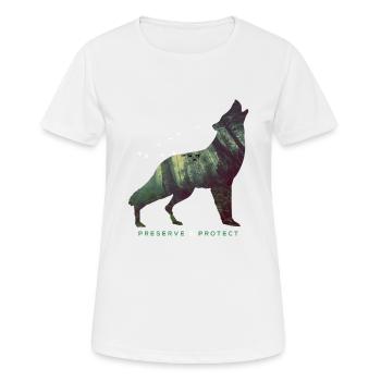 Preserve & Protect Climate Protection - Women's Breathable T-Shirt - white - Front - AI Model Female 172 dark (172cm)