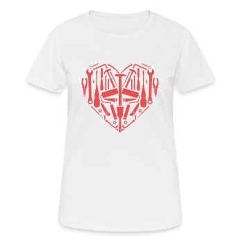 Ich kann nicht diy - Frauen T-Shirt atmungsaktiv - Weiß - Vorne - AI Model Female 172 dark (172cm)