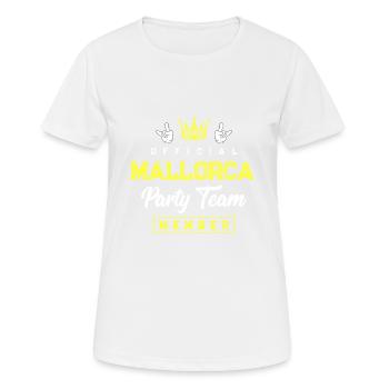 Mallorca Party Crew - Frauen T-Shirt atmungsaktiv - Weiß - Vorne - AI Model Female 172 dark (172cm)