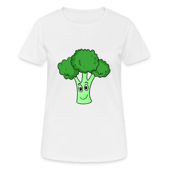 Brocoli - T-shirt respirant Femme - blanc - Devant - AI Model Female 172 dark (172cm)