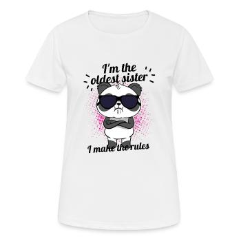 Big Sister - Panda Bear - Women's Breathable T-Shirt - white - Front - AI Model Female 172 dark (172cm)