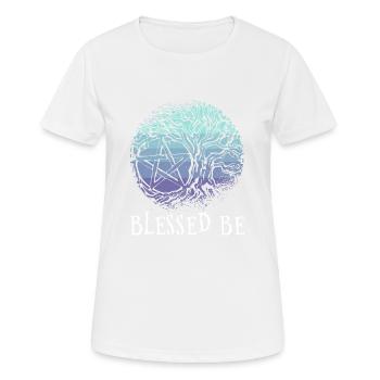 Tree Of Life I Wiccan I Pentacle I Pentagram I - Women's Breathable T-Shirt - white - Front - AI Model Female 172 dark (172cm)