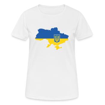 Ukraine - Frauen T-Shirt atmungsaktiv - Weiß - Vorne - AI Model Female 172 dark (172cm)