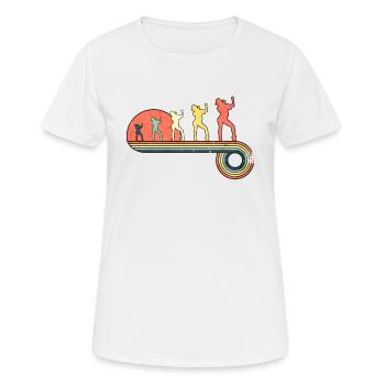 Hiphop Girl Break Dance Music Vintage Puesta de - T-shirt respirant Femme - blanc - Devant - AI Model Female 172 dark (172cm)