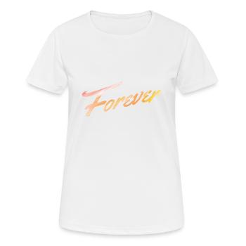 Forever Typography - Women's Breathable T-Shirt - white - Front - AI Model Female 172 dark (172cm)
