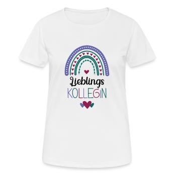 Lieblingskollegin Beste Kollegin der Welt - Frauen T-Shirt atmungsaktiv - Weiß - Vorne - AI Model Female 172 dark (172cm)