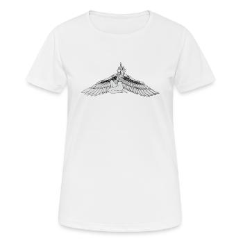 Nofretete I Pharao Echnaton Ägyptischer Gott - Frauen T-Shirt atmungsaktiv - Weiß - Vorne - AI Model Female 172 dark (172cm)