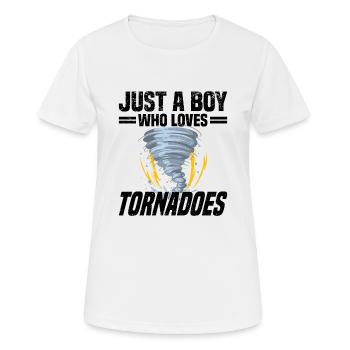 Tornado Hunter Tornado Tornado Chaser Ouragan - T-shirt respirant Femme - blanc - Devant - AI Model Female 172 dark (172cm)