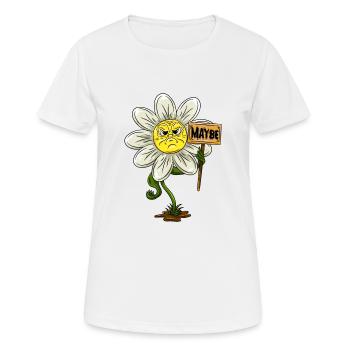 Pâquerette - T-shirt respirant Femme - blanc - Devant - AI Model Female 172 dark (172cm)