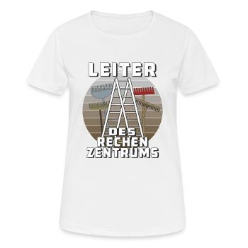 LEITER DES RECHENZENTRUMS - Frauen T-Shirt atmungsaktiv - Weiß - Vorne - AI Model Female 172 dark (172cm)