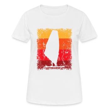 Windsurf Windsurfen Windsurfer Windsurfing - Frauen T-Shirt atmungsaktiv - Weiß - Vorne - AI Model Female 172 dark (172cm)