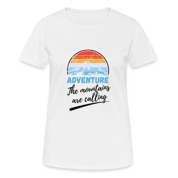 Hiking Adventure - Spruch für Naturfreunde - Frauen T-Shirt atmungsaktiv - Weiß - Vorne - AI Model Female 172 dark (172cm)