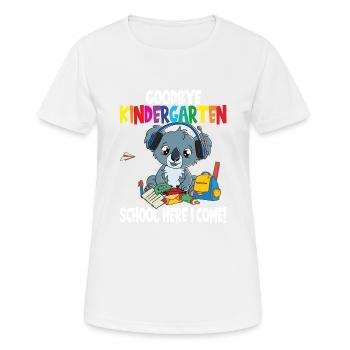 Kindergarten Schulanfang Einschulung - Frauen T-Shirt atmungsaktiv - Weiß - Vorne - AI Model Female 172 dark (172cm)