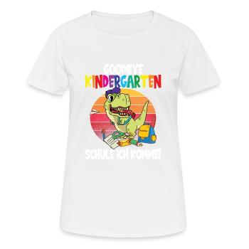 Kindergarten Einschulung Schulanfang - Frauen T-Shirt atmungsaktiv - Weiß - Vorne - AI Model Female 172 dark (172cm)