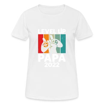 Niveau Supérieur Papa 2022 - T-shirt respirant Femme - blanc - Devant - AI Model Female 172 dark (172cm)